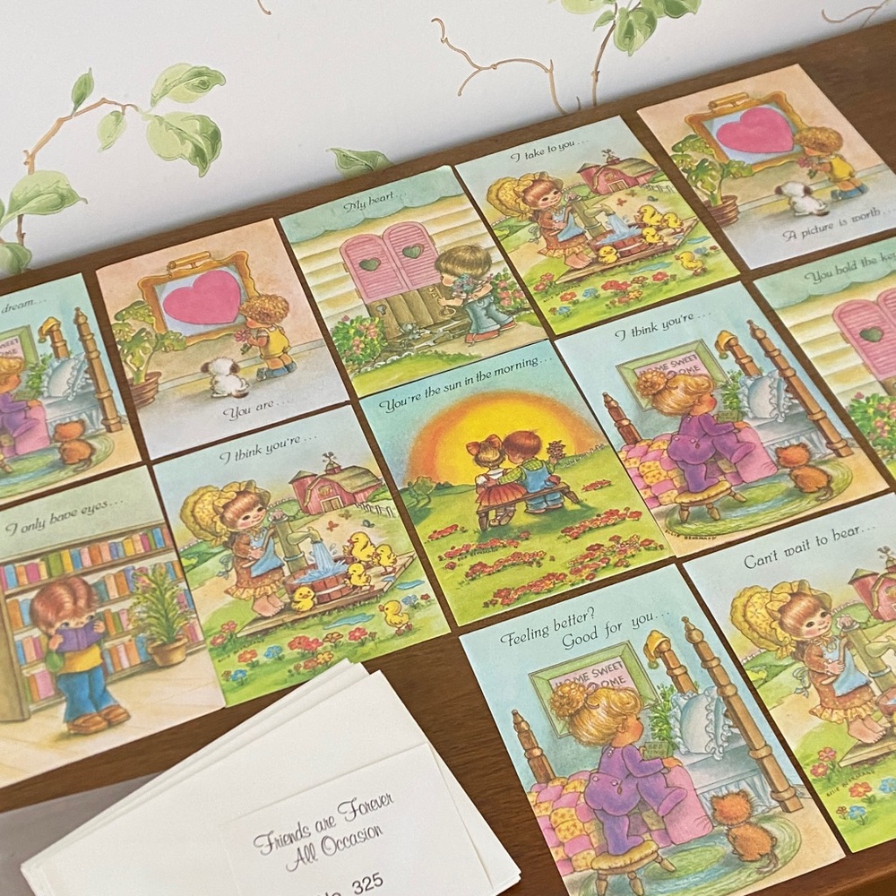 Vintage Olympicard Friends are Forever Greeting Cards Pack of 13 - Made in USA